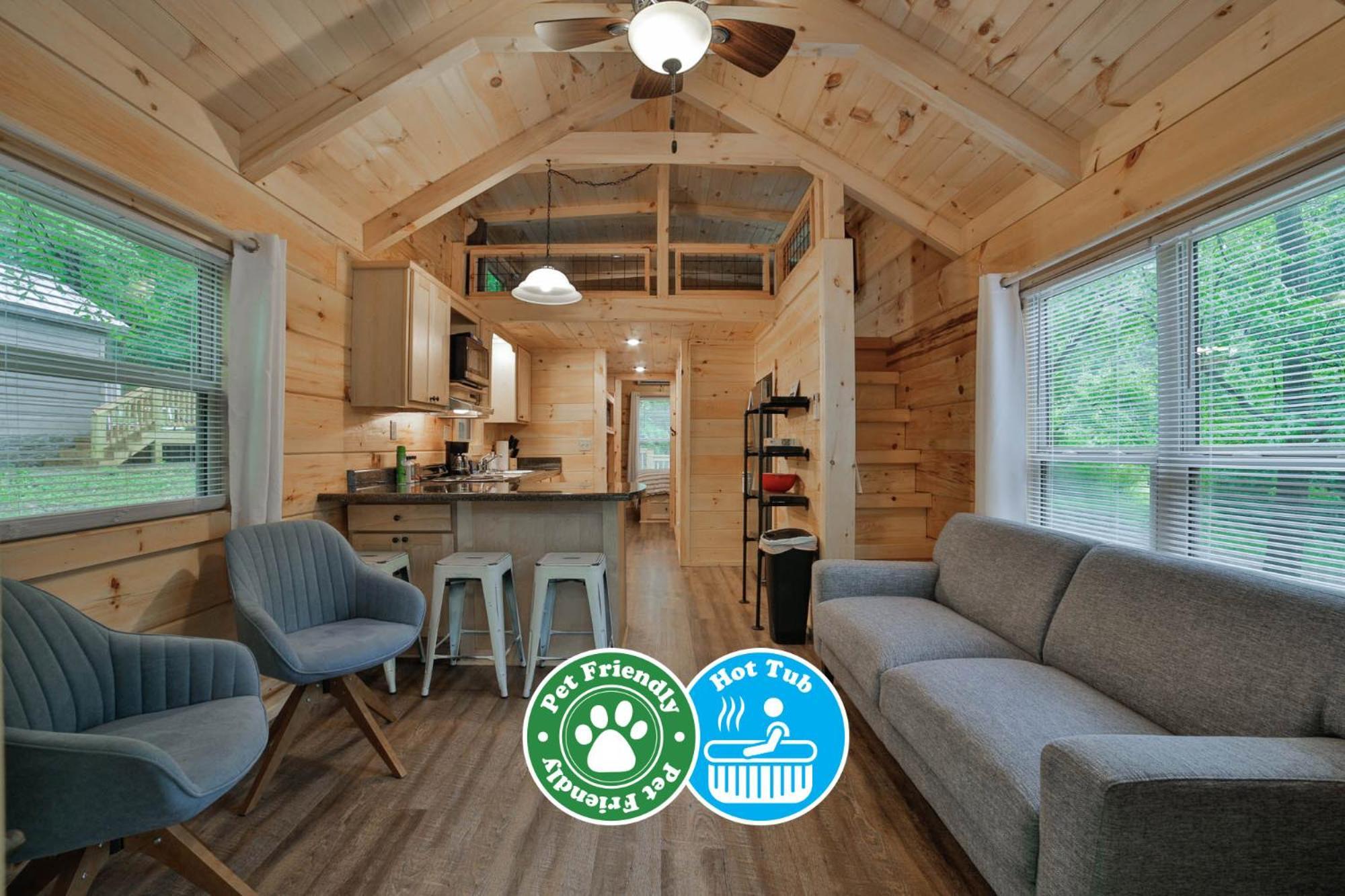 Lena Cabin Wooded Tiny Cabin - Hot Tub Чаттануга Экстерьер фото