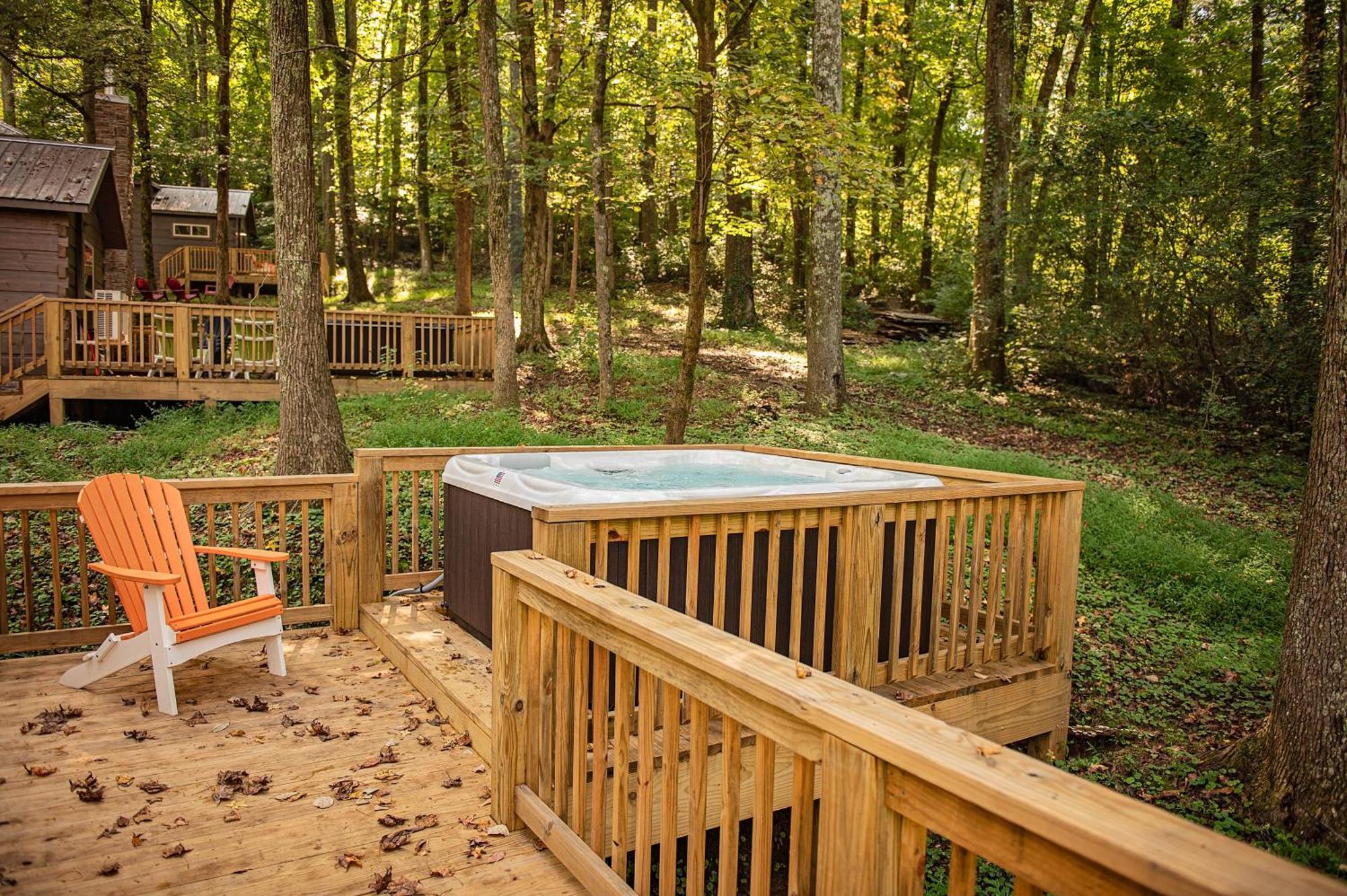 Lena Cabin Wooded Tiny Cabin - Hot Tub Чаттануга Экстерьер фото
