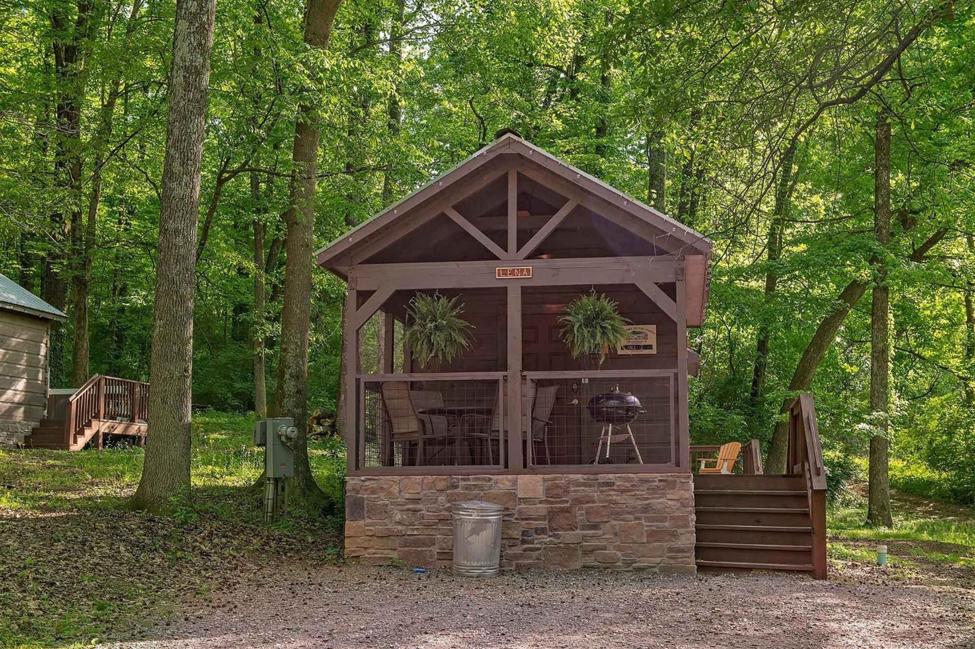 Lena Cabin Wooded Tiny Cabin - Hot Tub Чаттануга Экстерьер фото